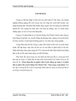 Hoạt dộng đầu tư pghát triển truyền thông tại công ty cổ phần đâu tư phát triển truyền thông Tân Thành Vinh - Thực trạng và giả pháp