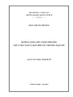 Đường cong chữ J song phương giữa Việt Nam và bảy đối tác thương mại lớn