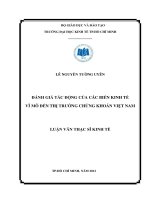 ĐÁNH GIÁ TÁC ĐỘNG CỦA CÁC BIẾN KINH TẾ VĨ MÔ ĐẾN THỊ TRƯỜNG CHỨNG KHOÁN VIỆT NAM.PDF