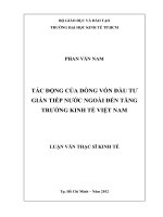 TÁC ĐỘNG CỦA DÒNG VỐN ĐẦU TƯ GIÁN TIẾP NƯỚC NGOÀI ĐẾN TĂNG TRƯỞNG KINH TẾ VIỆT NAM.PDF