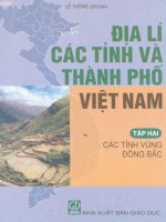 Địa lí các tỉnh và thành phố Việt Nam Tập 2 Các tỉnh vùng Đông Bắc