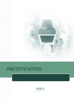 PHÂN TÍCH TVC NUTIFOOD