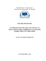 LÝ THUYẾT ĐÁP ỨNG YÊU CẦU CỔ TỨC VÀ BẰNG CHỨNG THỰC NGHIỆM TỪ CÁC DOANH NGHIỆP NIÊM YẾT TRÊN HOSE.PDF