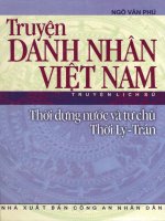 Truyện danh nhân Việt Nam  thời dụng nước và tự chủ thời Lý-Trần