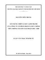 Xây dựng chiến lược cạnh tranh của công ty cổ phần dịch vụ bưu chính viễn thông Sài Gòn giai đoạn 2014-2020