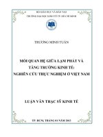 MỐI QUAN HỆ GIỮA LẠM PHÁT VÀ TĂNG TRƯỞNG KINH TẾ NGHIÊN CỨU THỰC NGHIỆM Ở VIỆT NAM.PDF