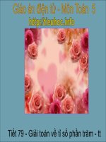 Giải toán về tỉ số phần trăm (tiếp theo) (tr. 78)