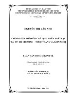 Chính sách thí điểm chế định thừa phát lại tại TPHCM - Thực trạng và kiến nghị