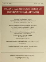 Sogang ilas research series on international affairs Volume 9