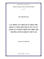 TÁC ĐỘNG CỦA THUẾ SUẤT THUẾ THU NHẬP CÁ NHÂN ĐỐI VỚI CỔ TỨC Ở CÁC CÔNG TY CỔ PHẦN NIÊM YẾT TRÊN THỊ TRƯỜNG CHỨNG KHOÁN VIỆT NAM.PDF