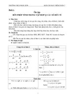 Giáo án dạy môn toán lớp 7