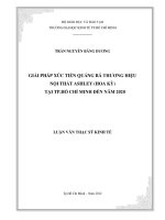 GIẢI PHÁP XÚC TIẾN QUẢNG BÁ THƯƠNG HIỆU NỘI THẤT ASHLEY (KHOA KỲ) TẠI TP.HỒ CHÍ MINH ĐẾN NĂM 2020.PDF