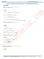 Phương trình Logarit có giải chi tiết