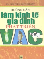 Hướng dẫn làm kinh tế gia đình phát triển VAC