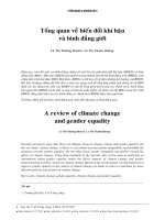 Tổng quan về biến đổi khí hậu và bình đẳng giới
