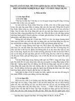 Sáng kiến cải tiến kỹ thuật Một số kinh nghiệm dạy học văn bản Nhật dụng