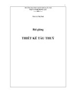 Bài giảng Thiết kế tàu thủy