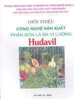 Giới thiệu công nghệ sản xuất phân bón lá đa vi lượng Hudavil