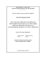 Thực trạng quy trình thực thi chính sách khuyến khích chuyển dịch cơ cấu nông nghiệp thông qua hình thức hỗ trợ lãi vay tại TPHCM và các hàm ý chính sách