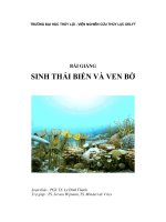 Bài giảng sinh thái biển và ven bờ