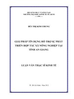 GIẢI PHÁP TÍN DỤNG HỖ TRỢ SỰ PHÁT TRIỂN HỢP TÁC XÃ NÔNG NGHIỆP TẠI TỈNH AN GIANG.PDF