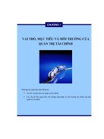 Bài giảng quản trị tài chính