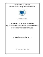 MỞ RỘNG TÍN DỤNG HỘ GIA ĐÌNH TẠI NGÂN HÀNG NÔNG NGHIỆP VÀ PHÁT TRIỂN NÔNG THÔN TỈNH BÌNH PHƯỚC.PDF