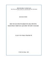 MỘT SỐ GIẢI PHÁP MARKETING ĐỊA PHƯƠNG NHẰM PHÁT TRIỂN DU LỊCH PHÚ YÊN ĐẾN NĂM 2020.PDF