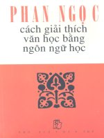Cách giải thích văn học bằng ngôn ngữ học