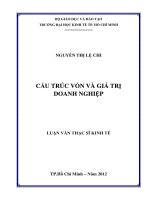 CẤU TRÚC VỐN VÀ GIÁ TRỊ DOANH NGHIỆP.PDF