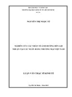 NGHIÊN CỨU CÁC NHÂN TỐ ẢNH HƯỞNG ĐẾN LỢI NHUẬN TẠI CÁC NGÂN HÀNG THƯƠNG MẠI VIỆT NAM.PDF