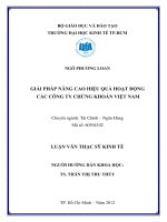 GIẢI PHÁP NÂNG CAO HIỆU QUẢ HOẠT ĐỘNG CÁC CÔNG TY CHỨNG KHOÁN VIỆT NAM.PDF