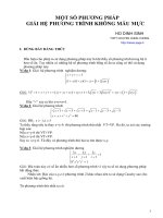 Phương háp giải hệ phương trình khong mẫu mực.PDF