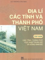 Địa lí các tỉnh và thành phố Việt Nam Tập 5 Các tỉnh và thành phố cục Nam Trung Bộ và Đông Nam Bộ