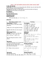 Giáo án dạy thêm môn Toán lớp 8