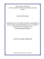 ẢNH HƯỞNG CỦA CÁC NHÂN TỐ CHẤT LƯỢNG DỊCH VỤ ĐẾN SỰ THỎA MÃN KHÁCH HÀNG TẠI CÁC CÔNG TY GIAO NHẬN VẬN TẢI QUỐC TẾ Ở THÀNH PHỐ HỒ CHÍ MINH.PDF