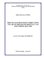 MỘT SỐ GIẢI PHÁP HOÀN THIỆN CÔNG TÁC QUẢN TRỊ NGUỒN NHÂN LỰC TẠI VIỄN THÔNG BẾN TRE.PDF