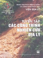 Tuyển tập các công trình nghiên cứu địa lý
