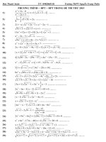 Tuyển tập PT BPT HPT trong đề thi thử 2015