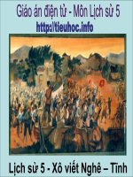 Lịch sử 5 - Tuần 8 Xô viết Nghê – Tĩnh