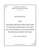 GIẢI PHÁP CHO HOẠT ĐỘNG THÂU TÓM VÀ SÁP NHẬP NHẰM NÂNG CAO NĂNG LỰC CẠNH TRANH CỦA CÁC NGÂN HÀNG THƯƠNG MẠI CỔ PHẦN VIỆT NAM.PDF