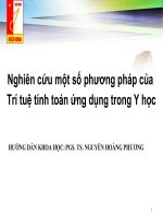 Nghiên cứu một số phương pháp của Trí tuệ tính toán ứng dụng trong Y học