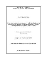 GIẢI PHÁP MARKETING NHẰM DUY TRÌ VÀ MỞ RỘNG THỊ TRƯỜNG TIÊU THỤ SẢN PHẨM CỦA CÔNG TY CỔ PHẦN BÁNH KẸO BIÊN HÒA (BIBICA) ĐẾN NĂM 2015.PDF