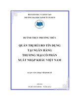 QUẢN TRỊ RỦI RO TÍN DỤNG TẠI NGÂN HÀNG THƯƠNG MẠI CỔ PHẦN XUẤT NHẬP KHẨU VIỆT NAM.PDF