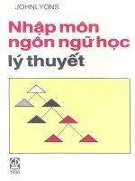 Nhập môn ngôn ngữ học lý thuyết