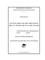 XÂY DỰNG CHIẾN LƯỢC PHÁT TRIỂN KINH TẾ BIỂN CỦA TỈNH BẾN TRE TỪ NAY ĐẾN NĂM 2020.PDF