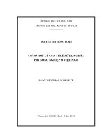 Cơ sở hợp lý của thuế sử dụng đất phi nông nghiệp ở Việt Nam