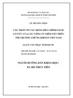 CÁC NHÂN TỐ TÁC ĐỘNG ĐẾN CHÍNH SÁCH CỔ TỨC CỦA CÁC CÔNG TY NIÊM YẾT TRÊN THỊ TRƯỜNG CHỨNG KHOÁN VIỆT NAM.PDF