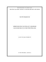 Luận văn thạc sĩ  Chính sách nâng cao năng lực cạnh tranh cụm ngành trái cây có múi tỉnh Vĩnh Long