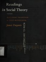 Readings in social theory The classic tradition ton post - Modernism